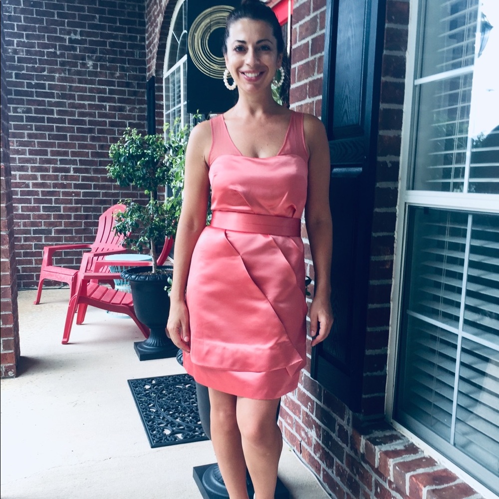 Satin Coctail Dress, Wedding Guest or Prom